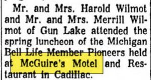 McGuires Grill & Motel - May 1967 Article